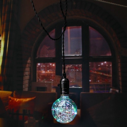 Κρεμαστός LED Λαμπτήρας με Αντάπτορα - Led Big Christmas Lamp - RGB , Blue, White, Rose, Warm
